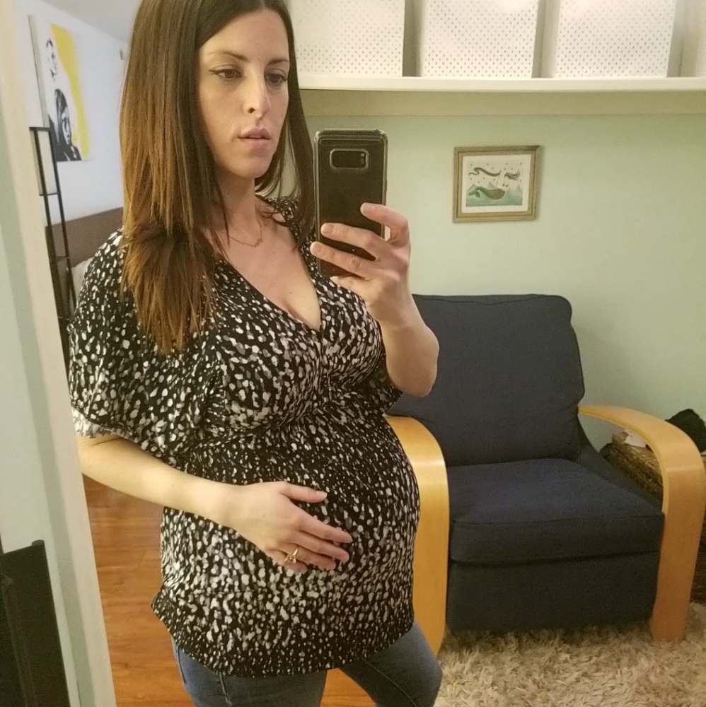 Motherhood Maternity V Neck Top